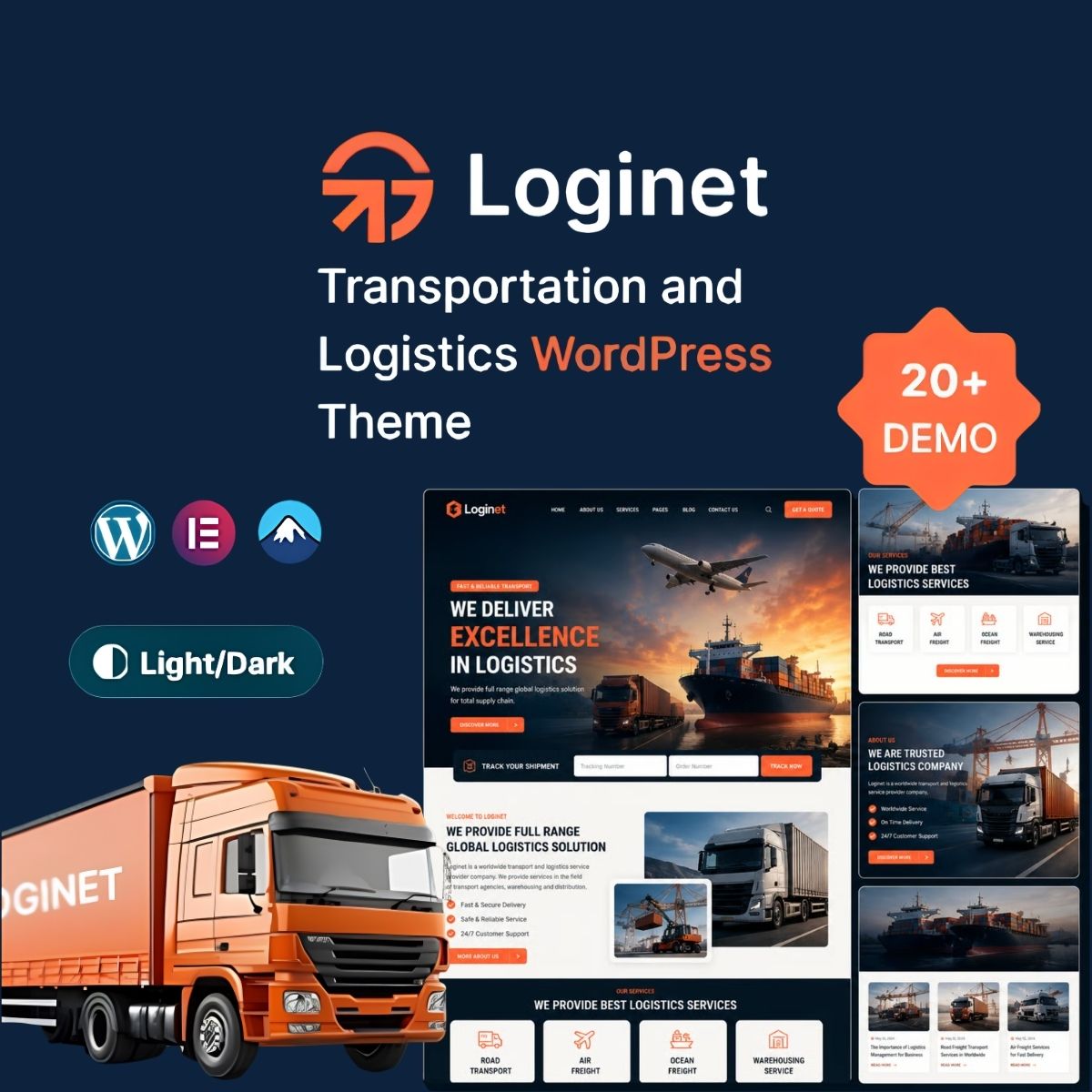 Loginet - Transportation & Logistics WordPress Theme Loginet - Transportation & Logistics WordPress Theme