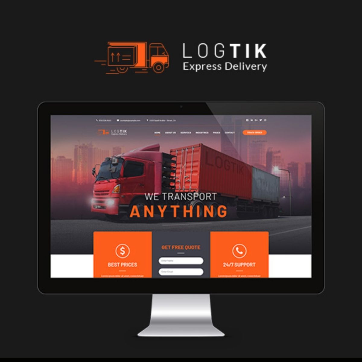 Logtik | Logistics, Transportation Theme Logtik | Logistics, Transportation Theme