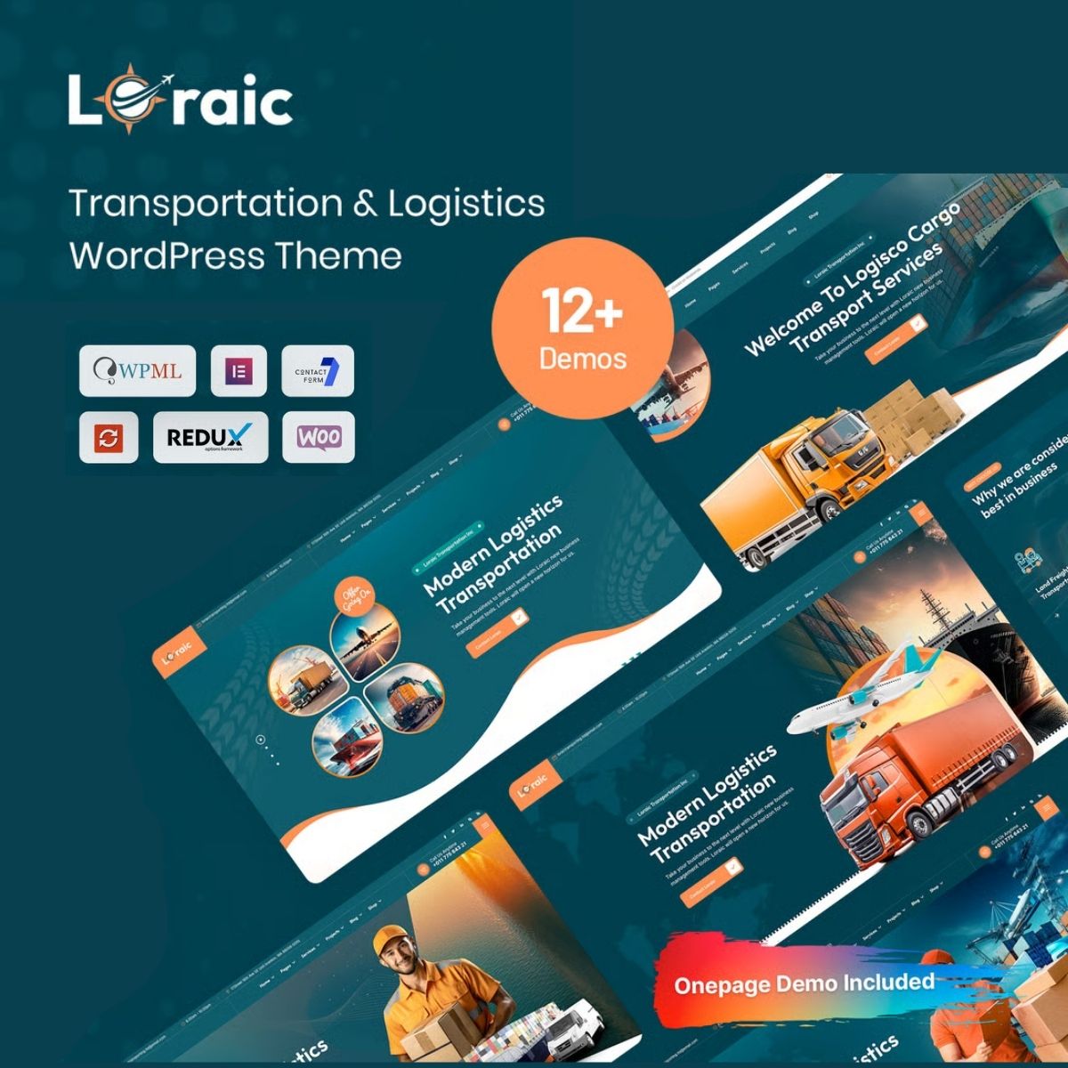 Loraic - Transportation & Logistics WordPress Theme Loraic - Transportation & Logistics WordPress Theme