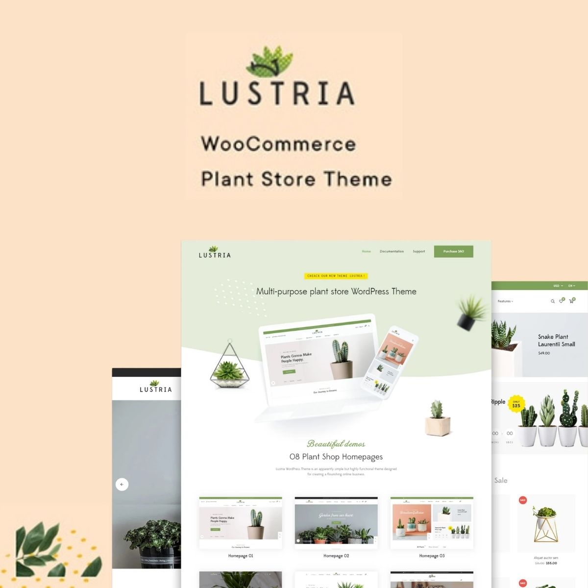 Lustria - MultiPurpose Plant Store WordPress Theme Lustria - MultiPurpose Plant Store WordPress Theme