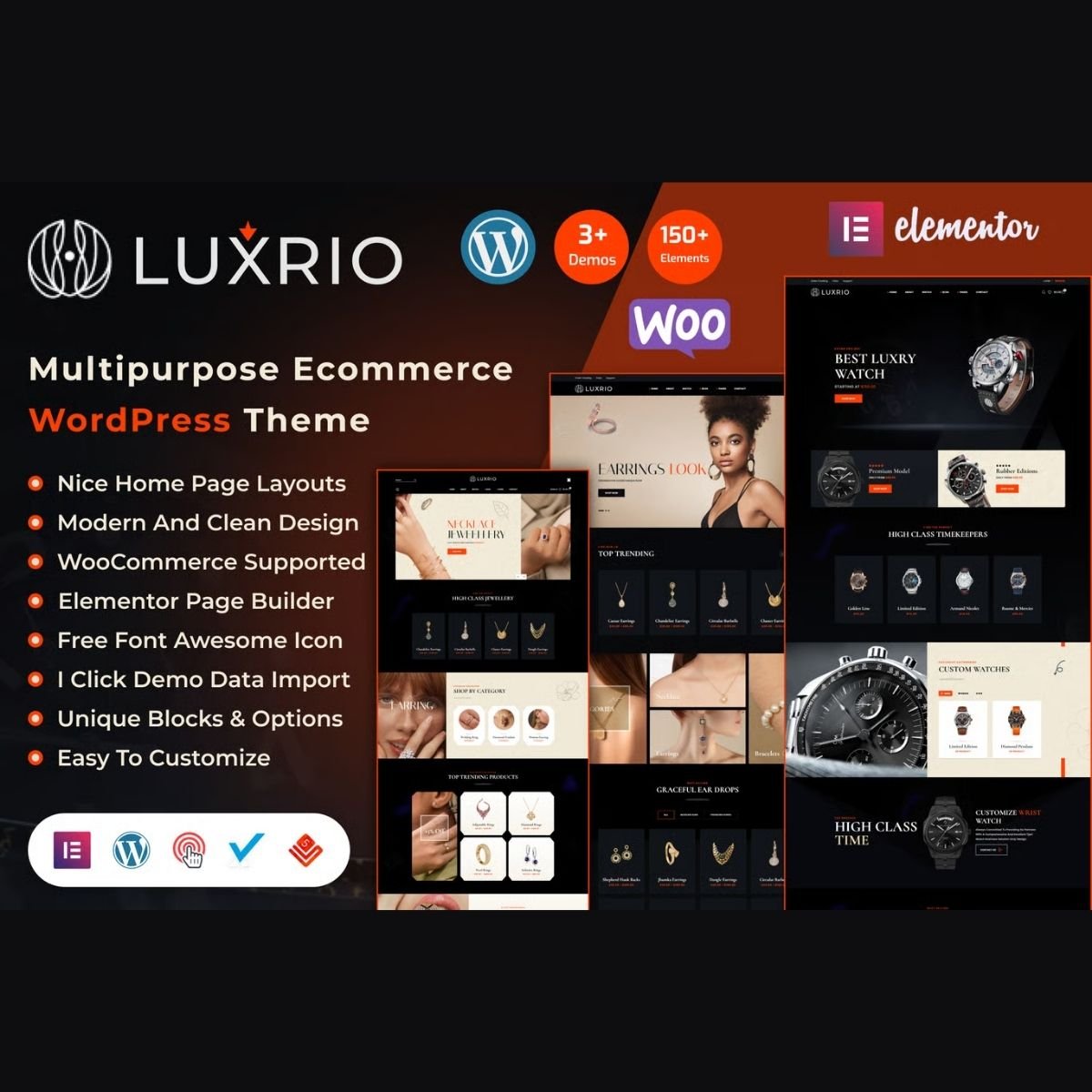 Luxrio – Jewellery & Fashion eCommerce WordPress Theme Luxrio – Jewellery & Fashion eCommerce WordPress Theme