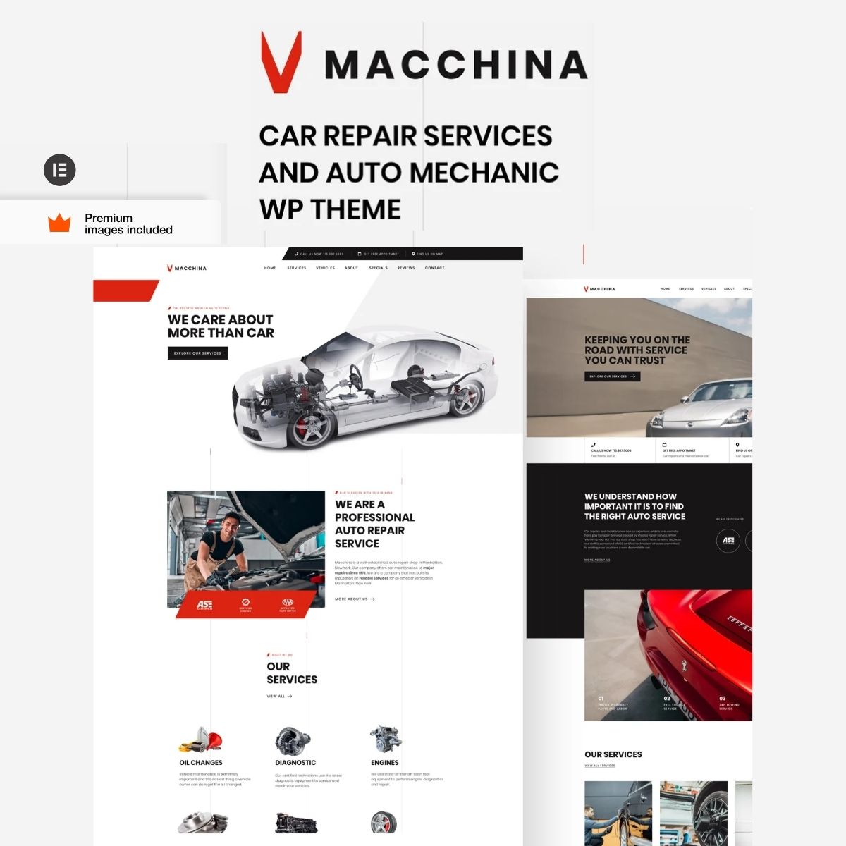 Macchina - Auto Repair WordPress Theme Macchina - Auto Repair WordPress Theme
