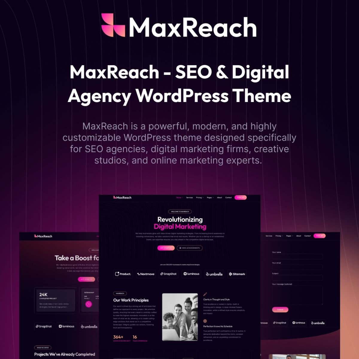 MaxReach - SEO & Digital Agency WordPress Theme MaxReach - SEO & Digital Agency WordPress Theme
