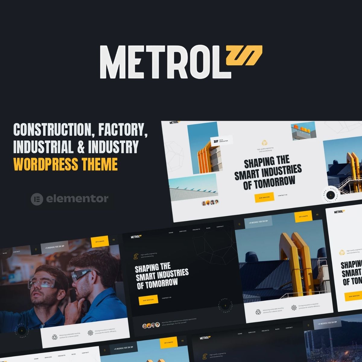 Metrol - Factory & Industry WordPress Theme Metrol - Factory & Industry WordPress Theme