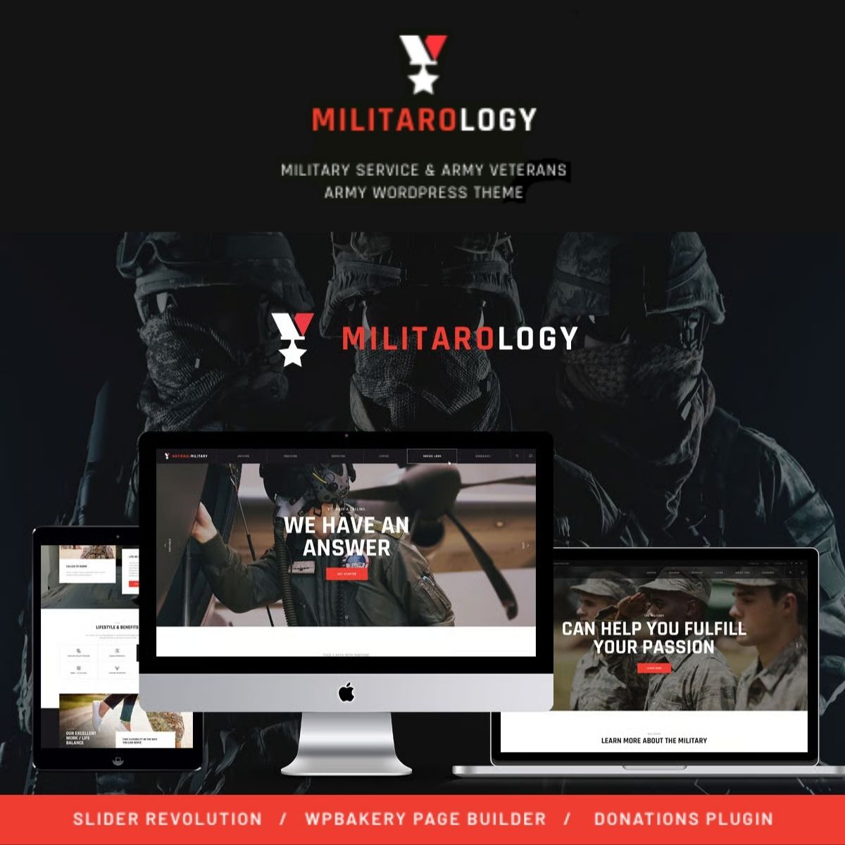 Militarology - Military Service & Army Veterans WordPress Theme Militarology - Military Service & Army Veterans WordPress Theme