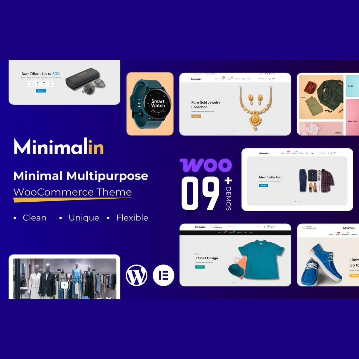 Minimalin - Minimal Multipurpose WooCommerce WordPress Theme Minimalin - Minimal Multipurpose WooCommerce WordPress Theme