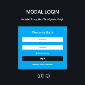 Modal Login Register Forgotten Wordpress Plugin