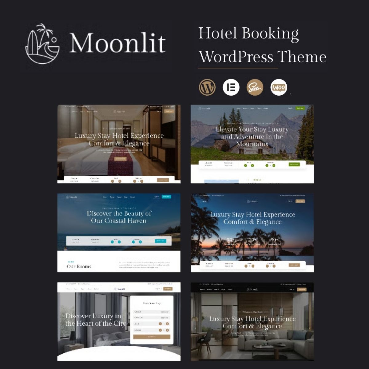 Moonlit - Hotel Booking WordPress Theme Moonlit - Hotel Booking WordPress Theme
