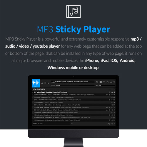 MP3 Sticky Player Wordpress Plugin MP3 Sticky Player Wordpress Plugin