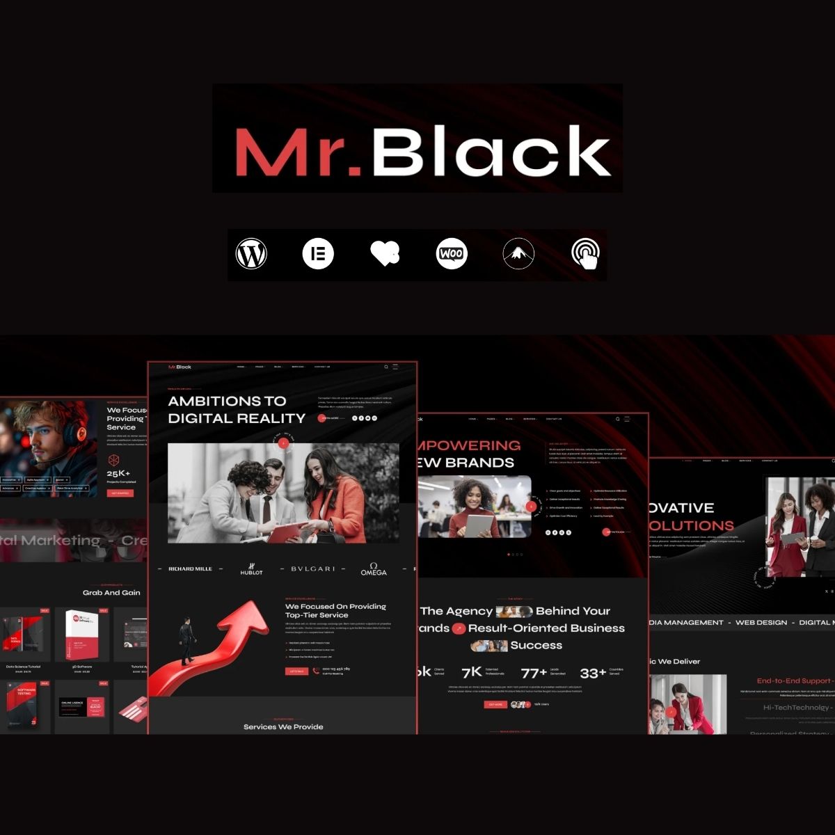 Mr.Black - Business Agency WordPress Theme Mr.Black - Business Agency WordPress Theme