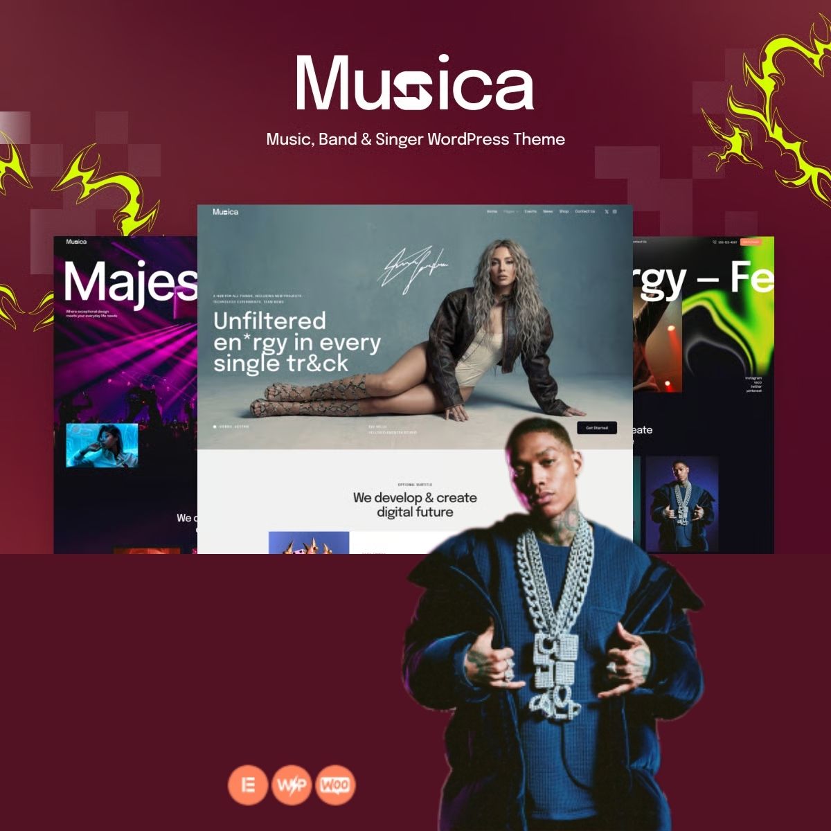 Muzica - Music, Band & Singer WordPress Theme Muzica - Music, Band & Singer WordPress Theme