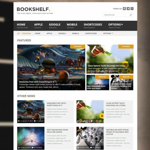 MyThemeShop Bookshelf WordPress Theme MyThemeShop Bookshelf WordPress Theme