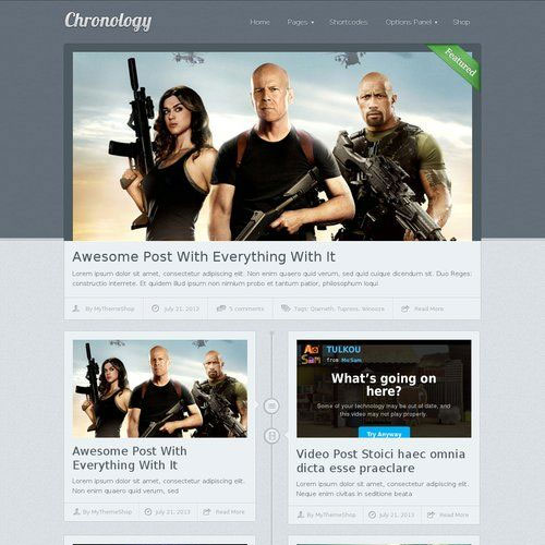 MyThemeShop Chronology WordPress Theme MyThemeShop Chronology WordPress Theme