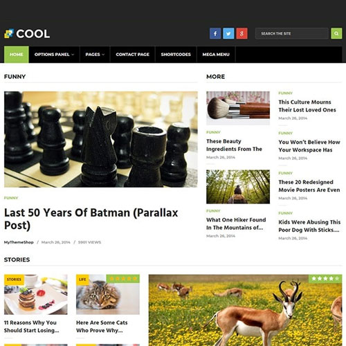MyThemeShop Cool WordPress Theme MyThemeShop Cool WordPress Theme