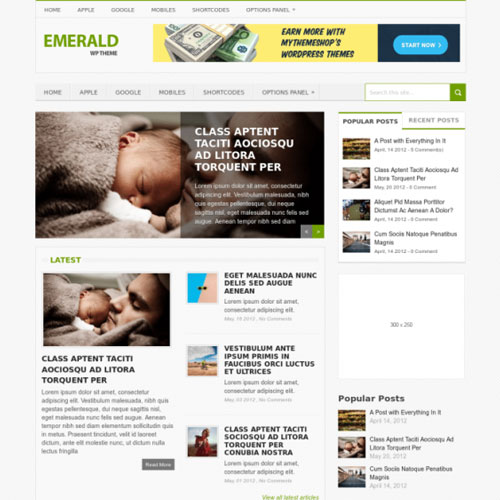 MyThemeShop Emerald WordPress Theme MyThemeShop Emerald WordPress Theme