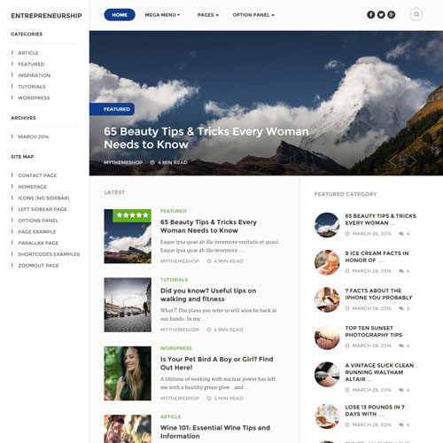 MyThemeShop Entrepreneurship WordPress Theme MyThemeShop Entrepreneurship WordPress Theme