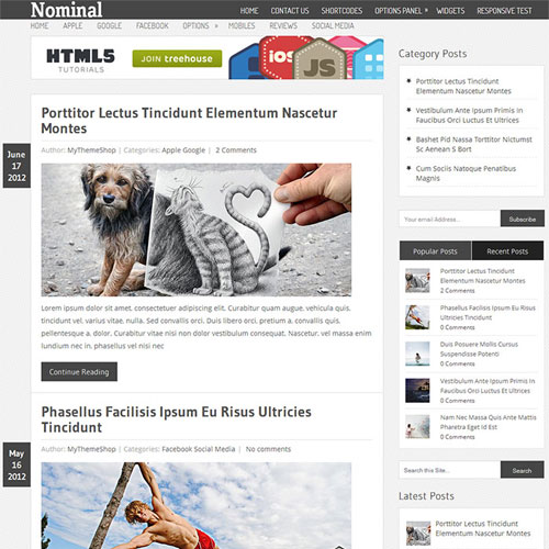 MyThemeShop Nominal WordPress Theme MyThemeShop Nominal WordPress Theme