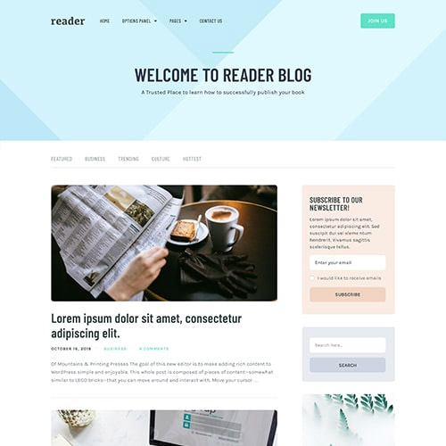 MyThemeShop Reader WordPress Theme MyThemeShop Reader WordPress Theme