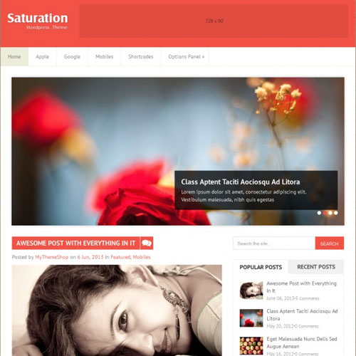 MyThemeShop Saturation WordPress Theme MyThemeShop Saturation WordPress Theme