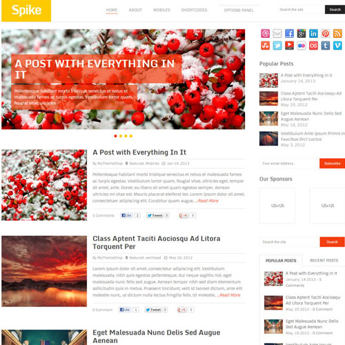 MyThemeShop Spike WordPress Theme MyThemeShop Spike WordPress Theme