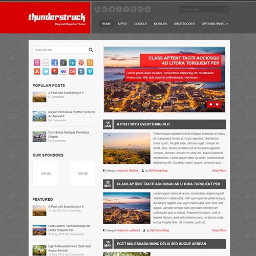 MyThemeShop Thunderstruck WordPress Theme MyThemeShop Thunderstruck WordPress Theme