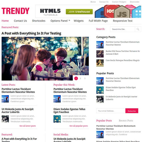 MyThemeShop Trendy WordPress Theme MyThemeShop Trendy WordPress Theme