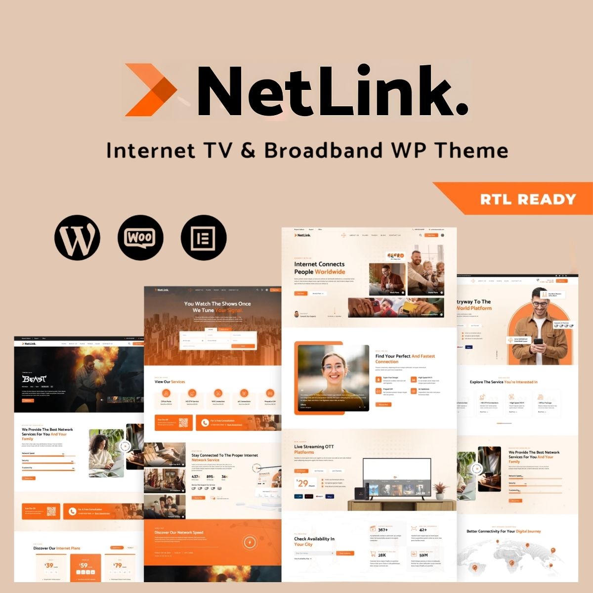 Netlink - Broadband TV & Internet Provider WordPress Theme Netlink - Broadband TV & Internet Provider WordPress Theme