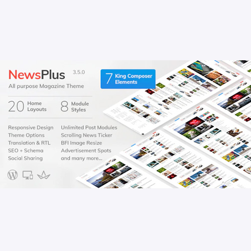 NewsPlus - News and Magazine WordPress theme NewsPlus - News and Magazine WordPress theme
