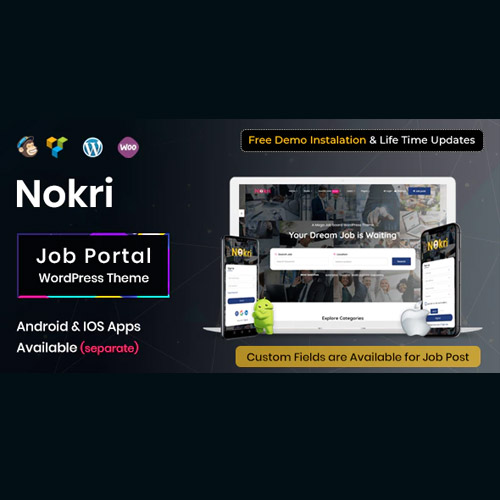 Nokri - Job Board WordPress Theme Nokri - Job Board WordPress Theme