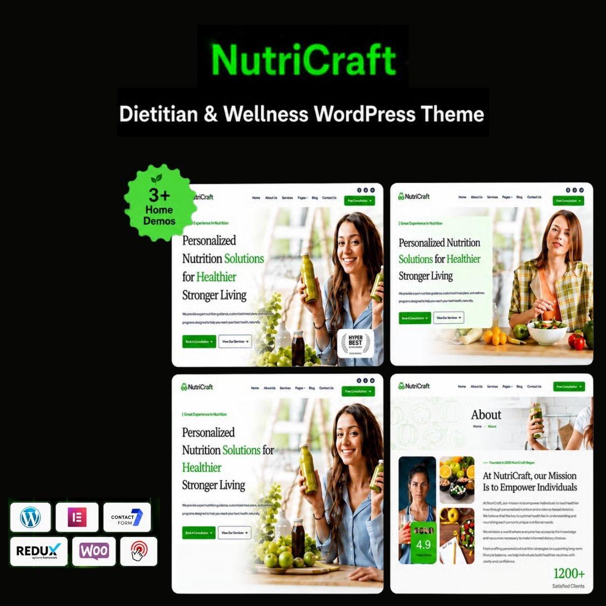 NutriCraft - Dietitian & Wellness WordPress Theme NutriCraft - Dietitian & Wellness WordPress Theme