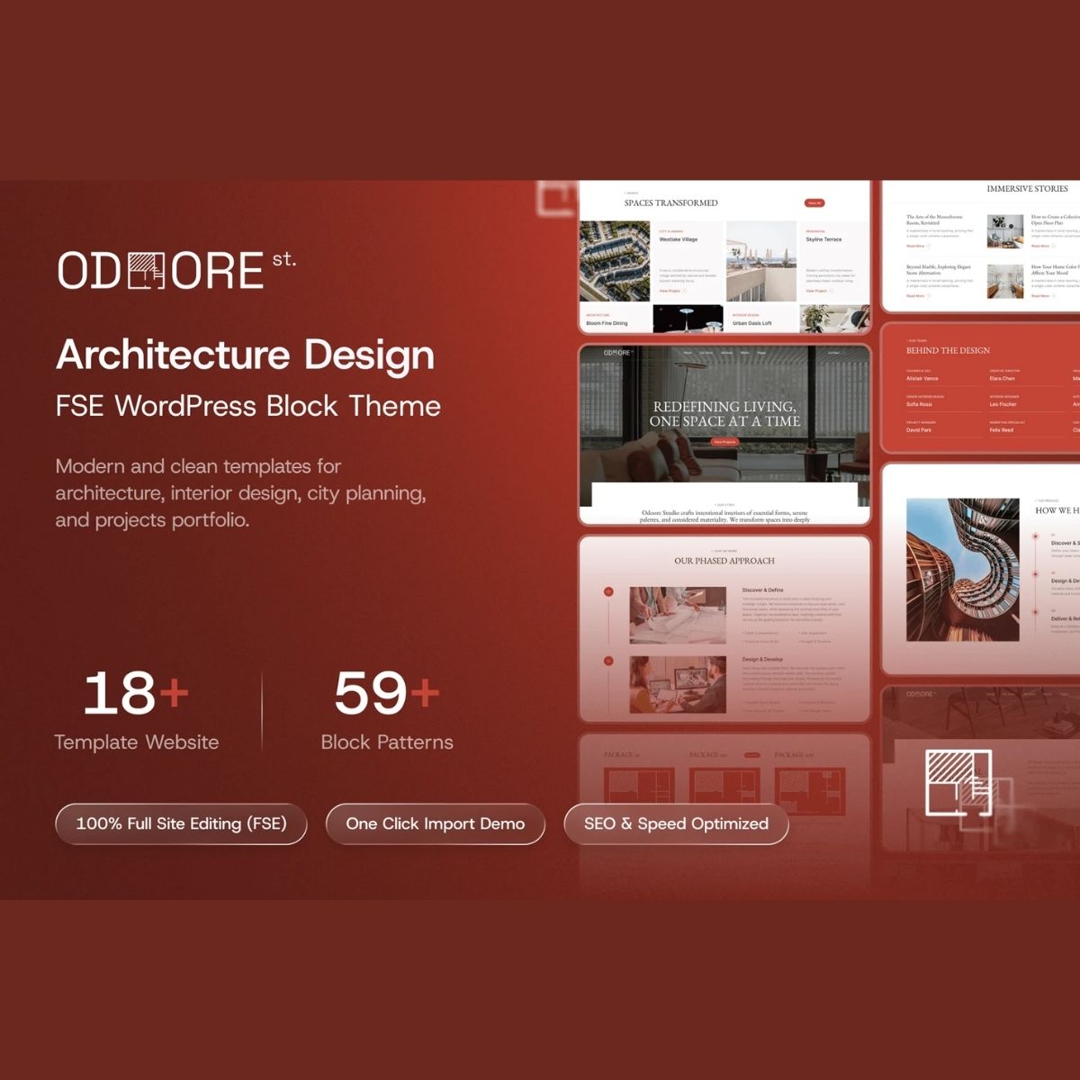 Odoore Studio – Architecture & Interior Design FSE WordPress Block Theme Odoore Studio – Architecture & Interior Design FSE WordPress Block Theme