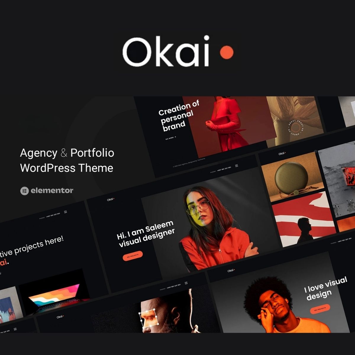 Okai - Creative Portfolio WordPress Theme Okai - Creative Portfolio WordPress Theme