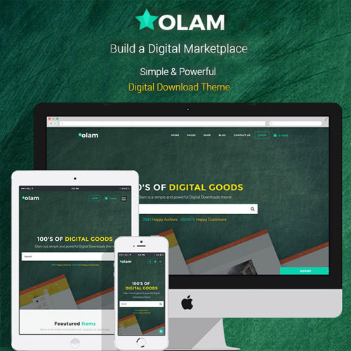Olam - WordPress Easy Digital Downloads Theme, Digital Marketplace, Bookings Olam - WordPress Easy Digital Downloads Theme, Digital Marketplace, Bookings