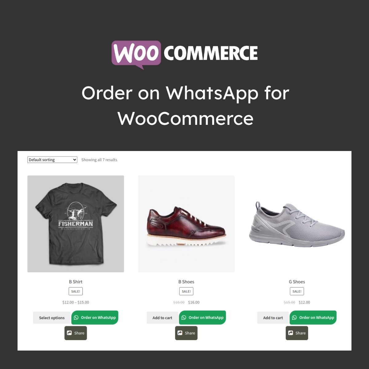 Order on WhatsApp for WooCommerce Order on WhatsApp for WooCommerce