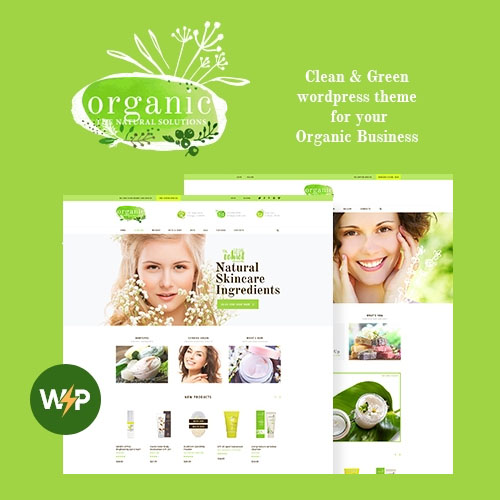 Organic Beauty - Cosmetics Store WordPress Theme Organic Beauty - Cosmetics Store WordPress Theme