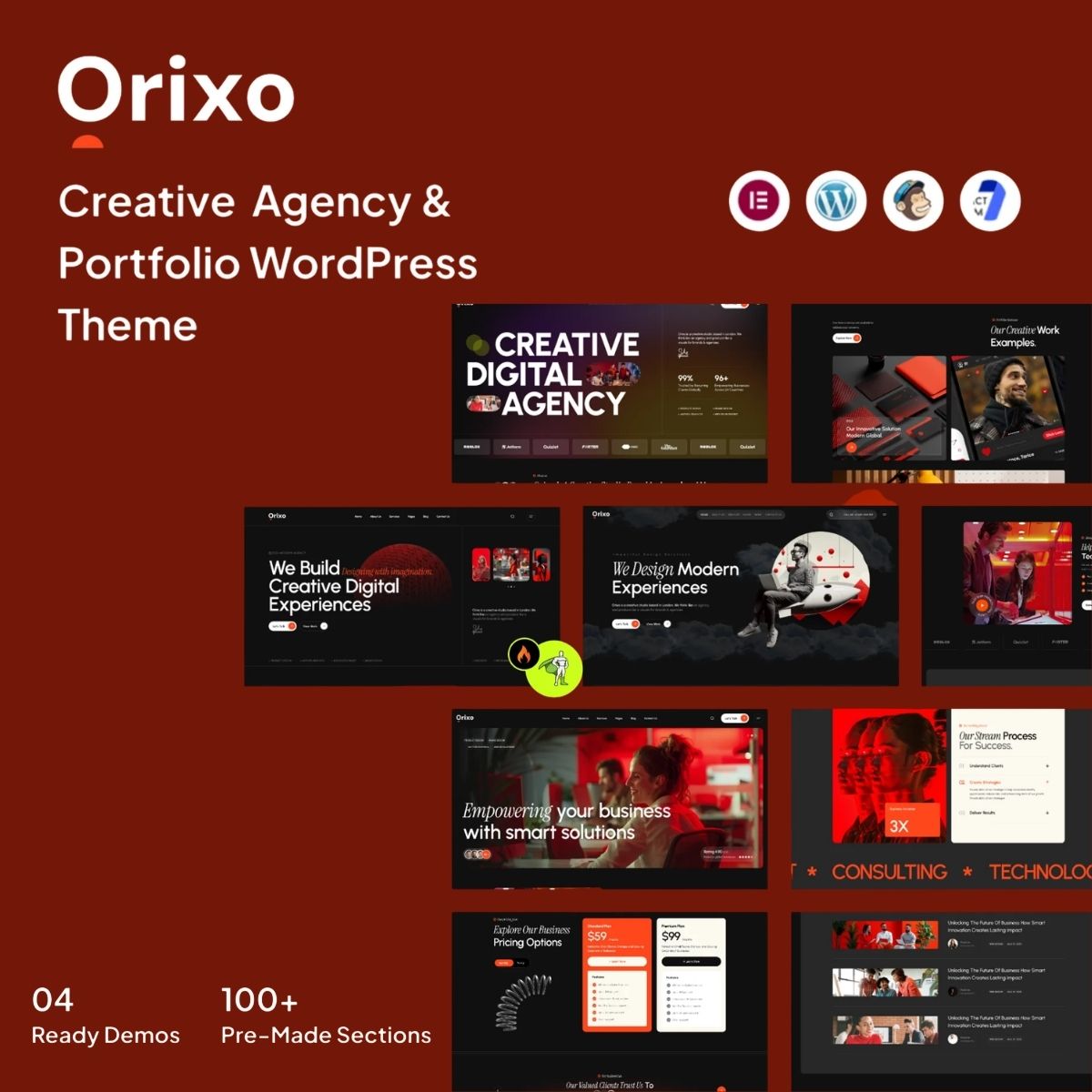 Orixo – Creative Agency & Portfolio WordPress Theme Orixo – Creative Agency & Portfolio WordPress Theme