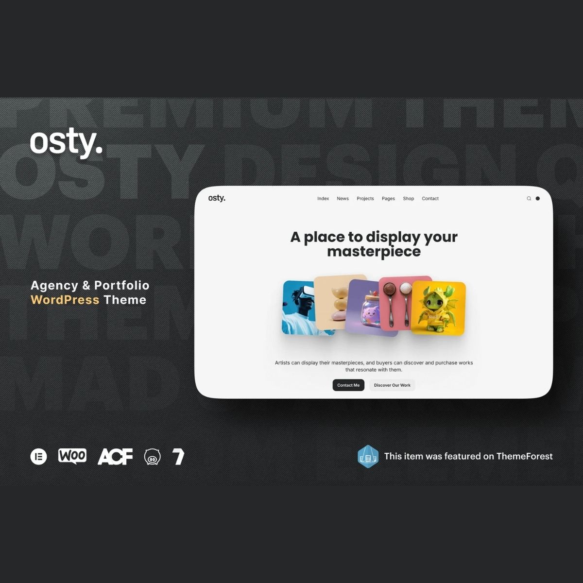 Osty – Creative Agency and Portfolio Theme Osty – Creative Agency and Portfolio Theme