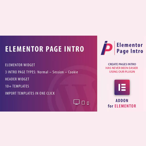 Page Intro for Elementor WordPress Plugin Page Intro for Elementor WordPress Plugin