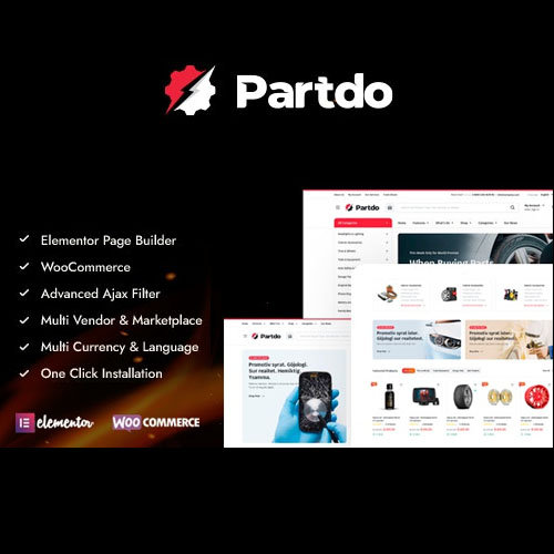 Partdo - Auto Parts and Tools Shop WooCommerce Theme Partdo - Auto Parts and Tools Shop WooCommerce Theme