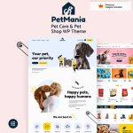 PetMania - Pet Care Shop Ecommerce WordPress Theme