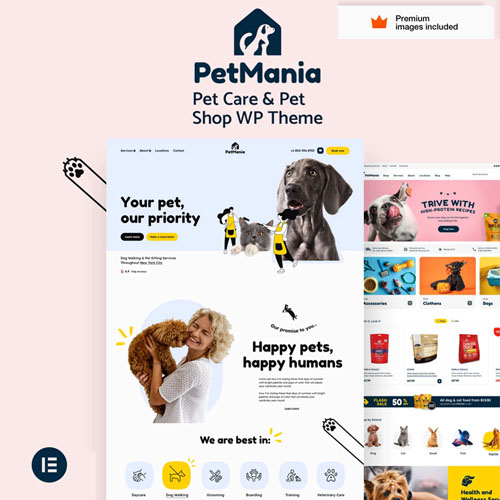 PetMania - Pet Care Shop Ecommerce WordPress Theme PetMania - Pet Care Shop Ecommerce WordPress Theme