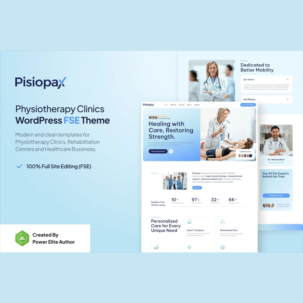 Pisiopax – Physiotherapy Clinic Gutenverse FSE WordPress Block Theme Pisiopax – Physiotherapy Clinic Gutenverse FSE WordPress Block Theme