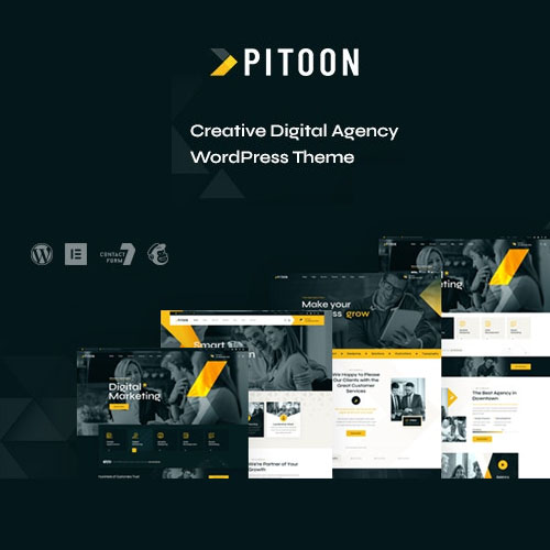 Pitoon - Creative Digital Agency WordPress Theme Pitoon - Creative Digital Agency WordPress Theme