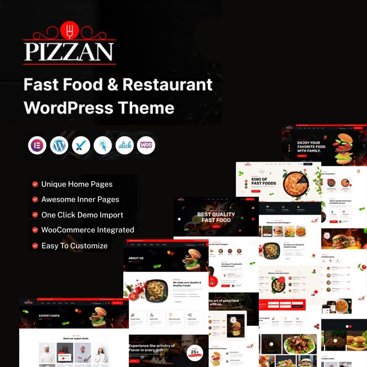 Pizzan - Fast Food and Restaurant WordPress Theme Pizzan - Fast Food and Restaurant WordPress Theme