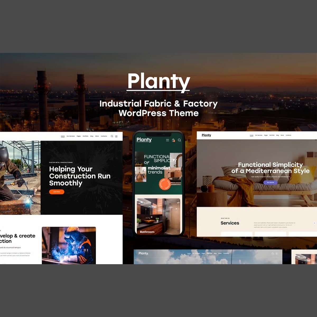 Planty - Fabric & Factory WordPress Theme Planty - Fabric & Factory WordPress Theme