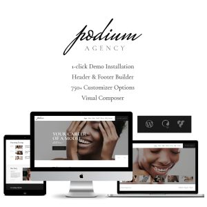 Podium | Fashion Model Agency WordPress Theme