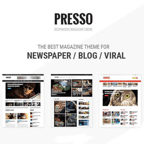 PRESSO - Modern Magazine / Newspaper / Viral Theme PRESSO - Modern Magazine / Newspaper / Viral Theme