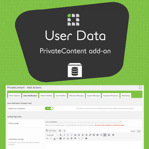 PrivateContent - User Data Add-on PrivateContent - User Data Add-on