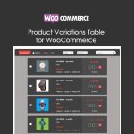 Product Variations Table for WooCommerce