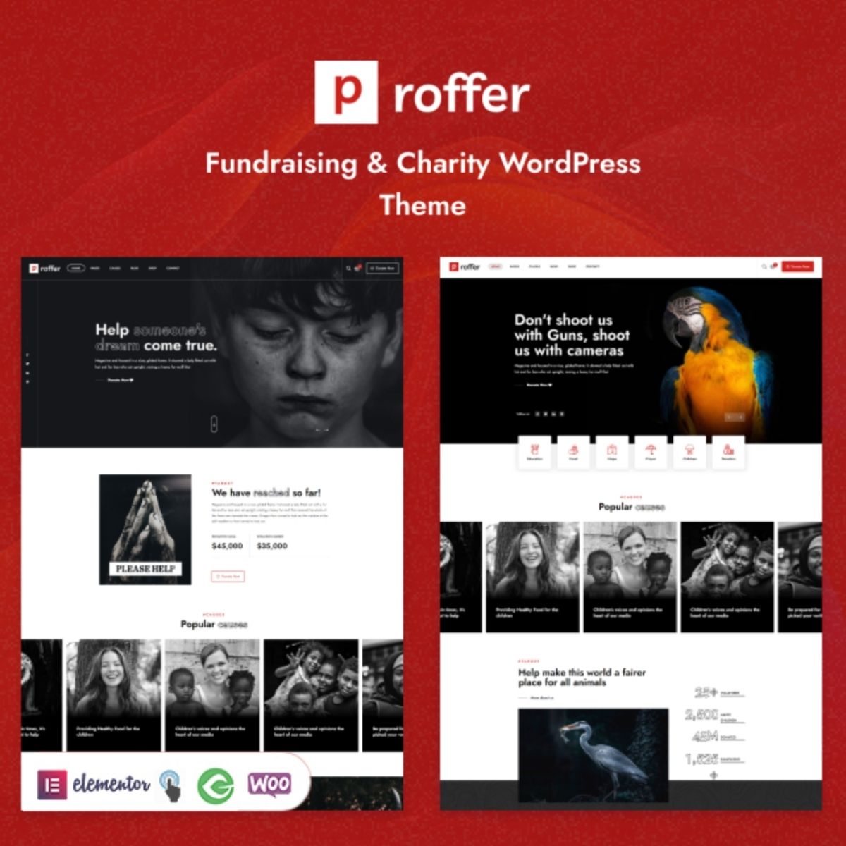Proffer - Fundraising & Charity WordPress Theme Proffer - Fundraising & Charity WordPress Theme